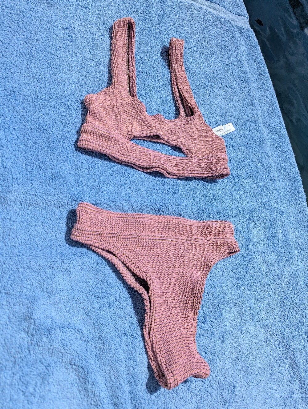 Bond-Eye Sasha Top and Savannah Brief Bikini in Coffee Cream - 0/S